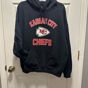 Team Apparel Kansas City Chiefs Black Red Hoodie
